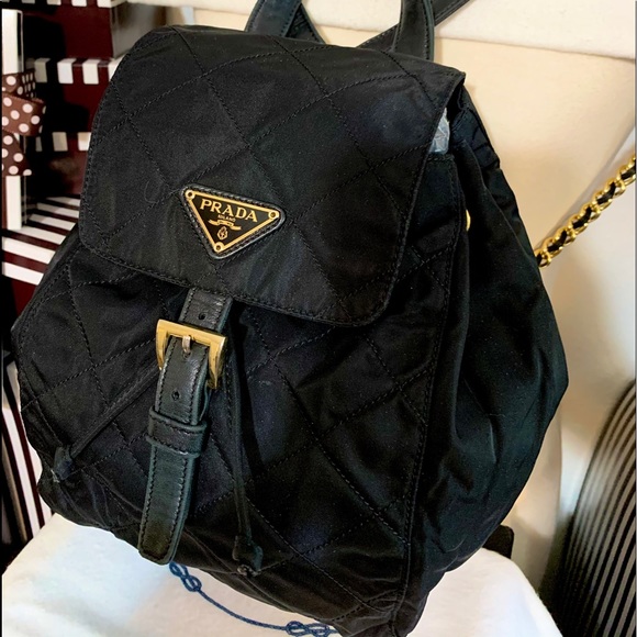 prada quilted backpack